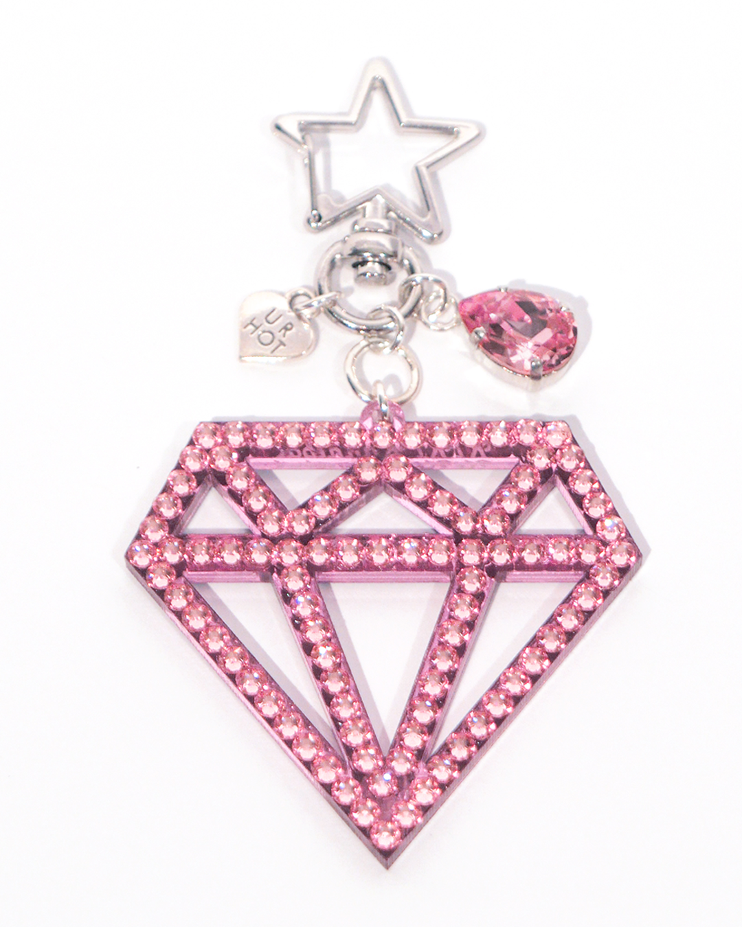 Strawberry Milk Diamond Charm
