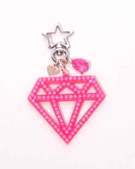 Pretty Rave Girl Diamond Charm