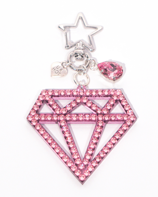 Strawberry Milk Diamond Charm