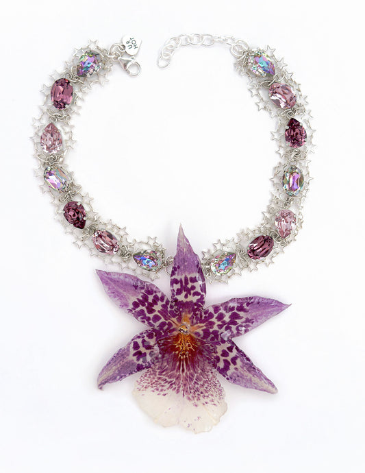 Bellatrix Orchid Necklace