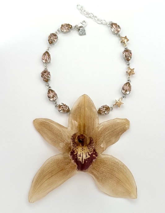 Oona Orchid Necklace