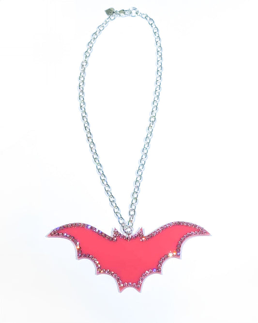 Rose Bat Necklace